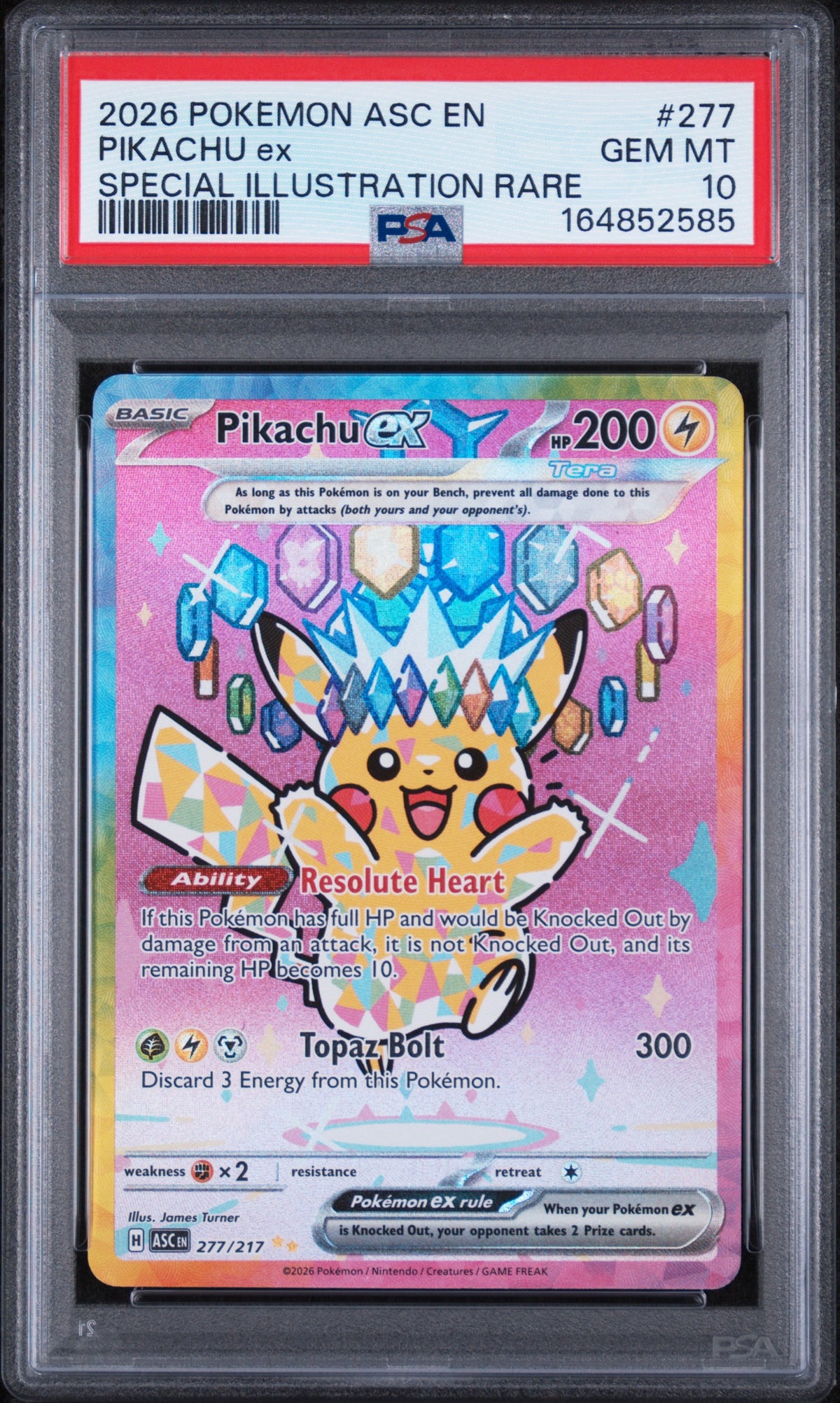 PSA 10 Pikachu ex [Ascended Heroes]