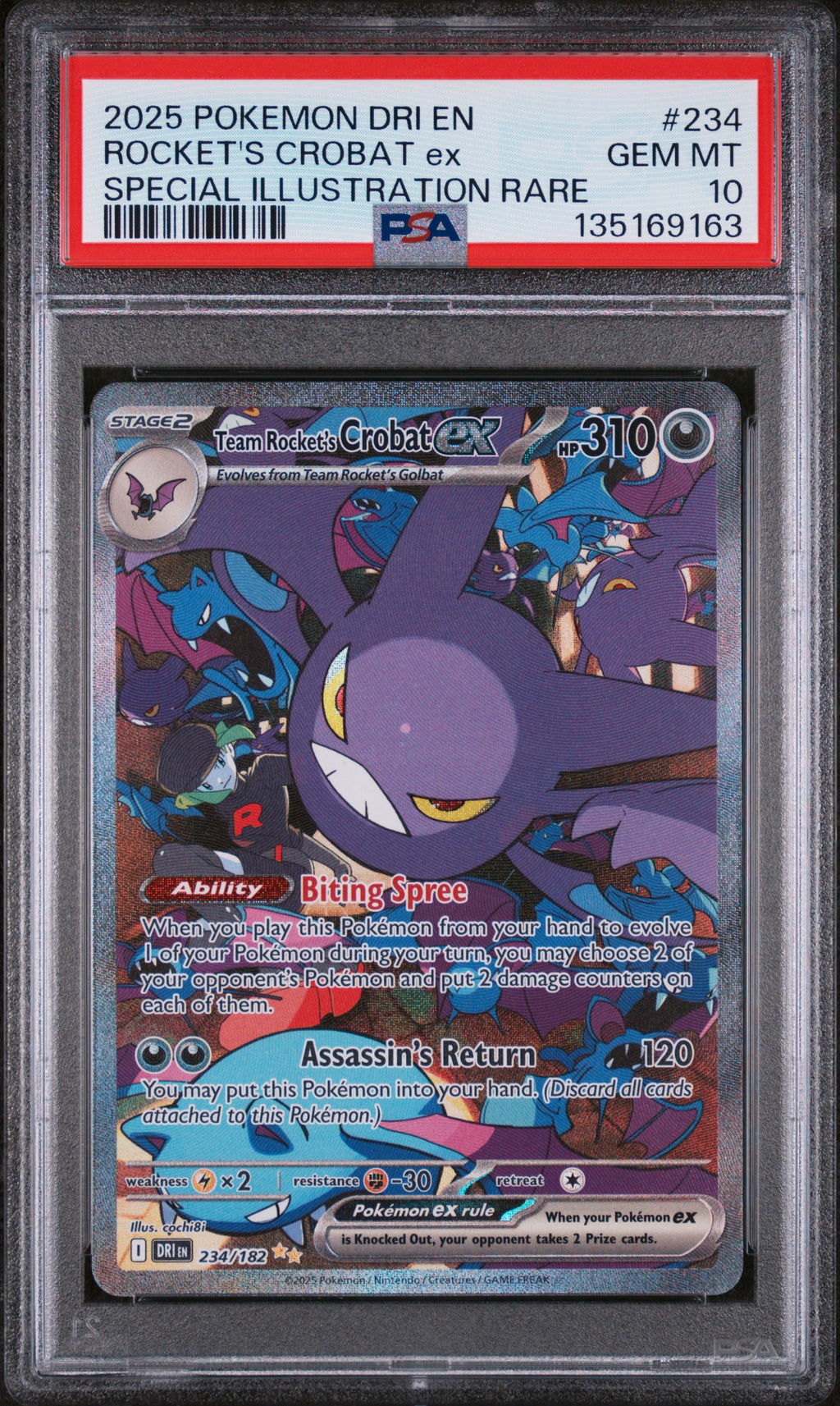 PSA 10 Team Crobat's ex (Special Illustration Rare) [Destined Rivals]