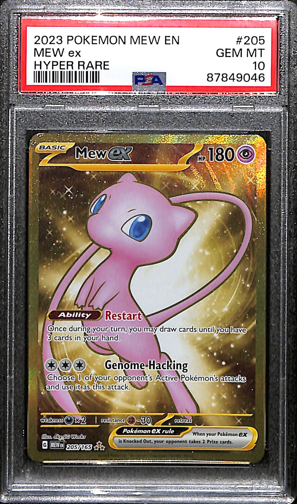 PSA 10 Mew ex #205 (Hyper Rare) [151]