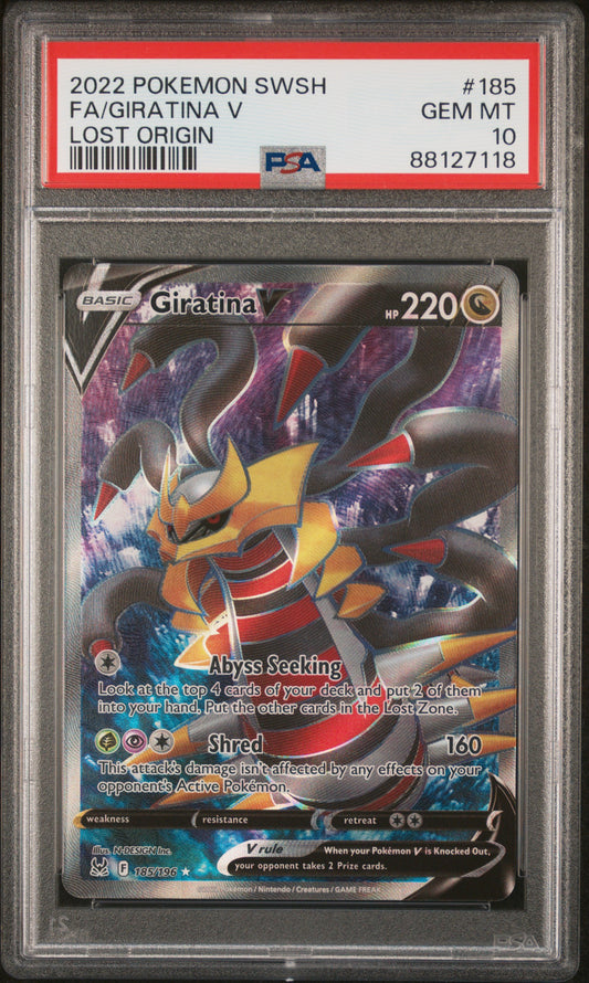 PSA 10 Giratina V #185 [Lost Origin]