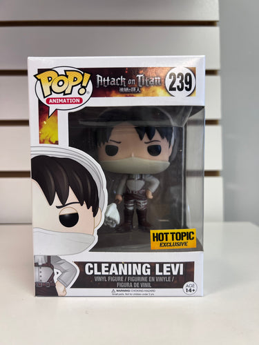 Funko Pop Cleaning Levi