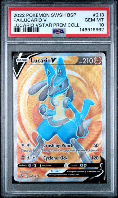 PSA 10 Lucario V Vstar Premium Collection #213