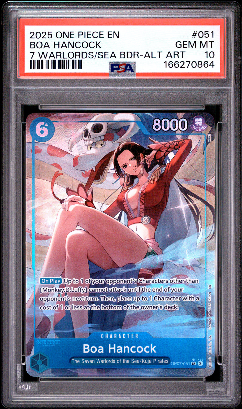 PSA 10 Boa Hancock (Alternate Art) [The Seven Warlords of The Sea]