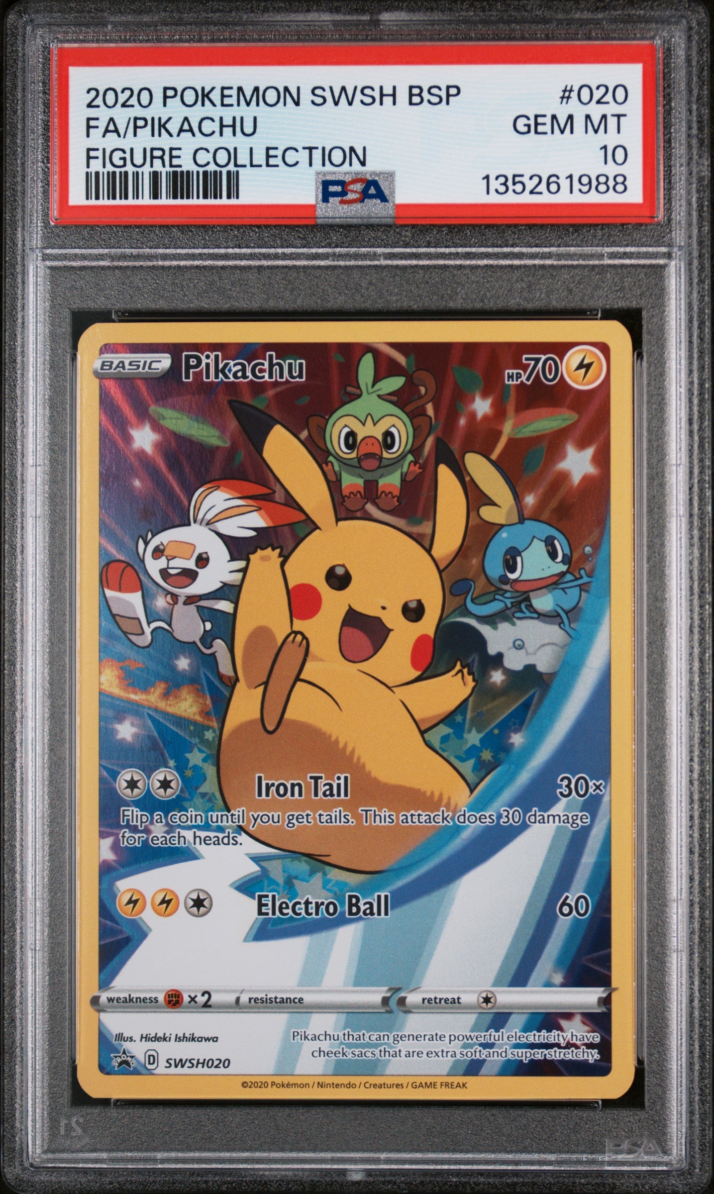 PSA 10 Pikachu #020 [SWSH Promo]