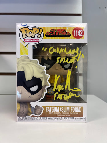 Funko Pop Fatgum (Slim Form) (Autographed By Kyle Hebert With Quote And JSA Authentication)