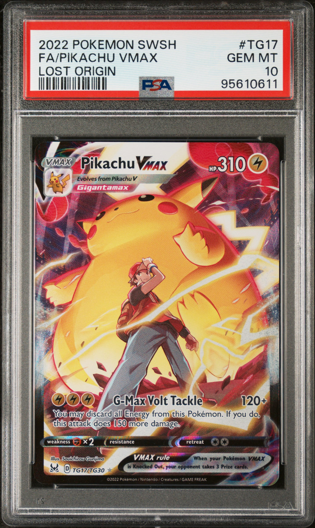 PSA 10 Pikachu Vmax TG17 [Lost Origin]