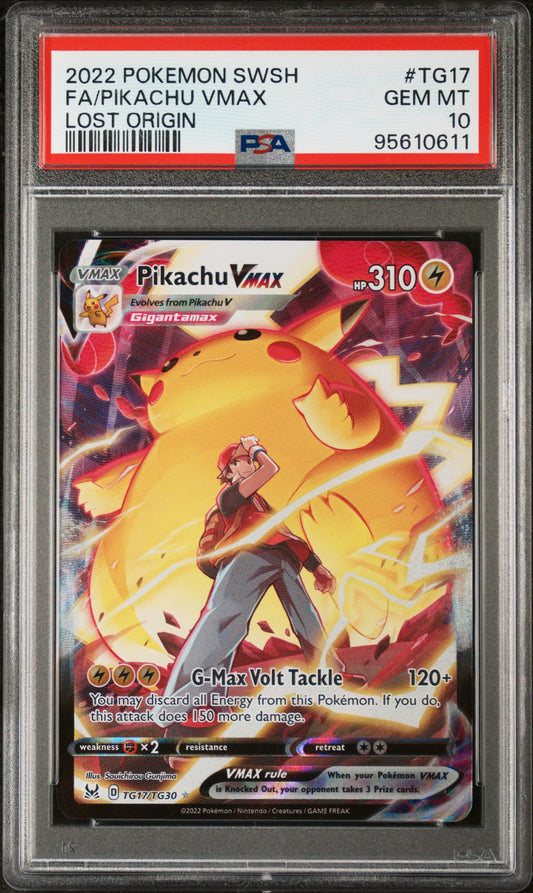 PSA 10 Pikachu Vmax TG17 [Lost Origin]
