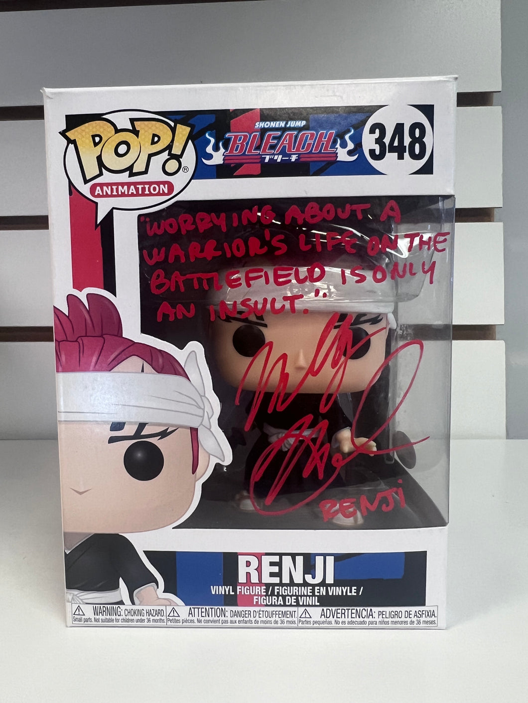 Funko Pop Renji (Signed With Quote And JSA Authentication)