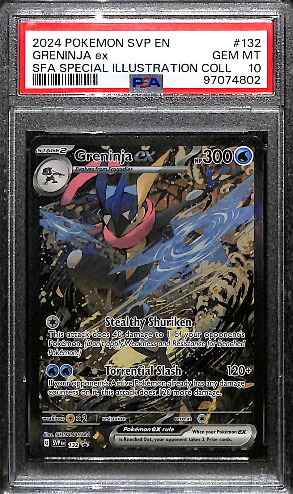 PSA 10 Greninja ex #132 [SV Promo]