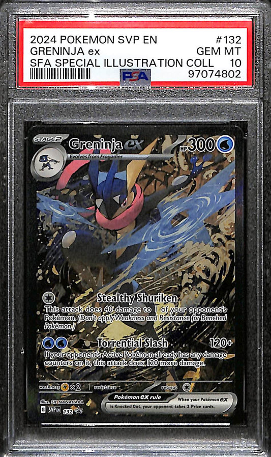 PSA 10 Greninja ex #132 [SV Promo]