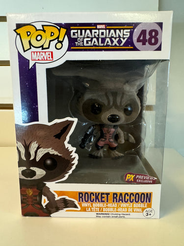 Funko Pop Rocket Raccoon (Ravagers Uniform) (Flocked)