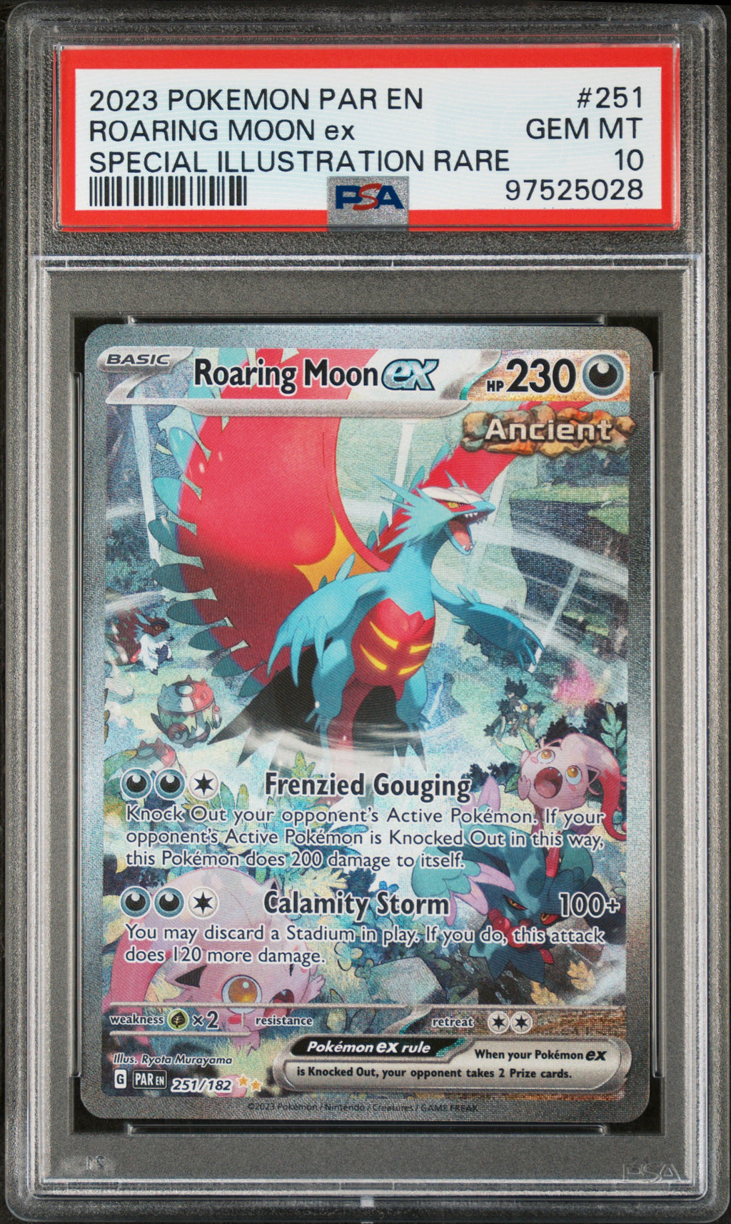 PSA 10 Roaring Moon ex #251 [Paradox Rift]