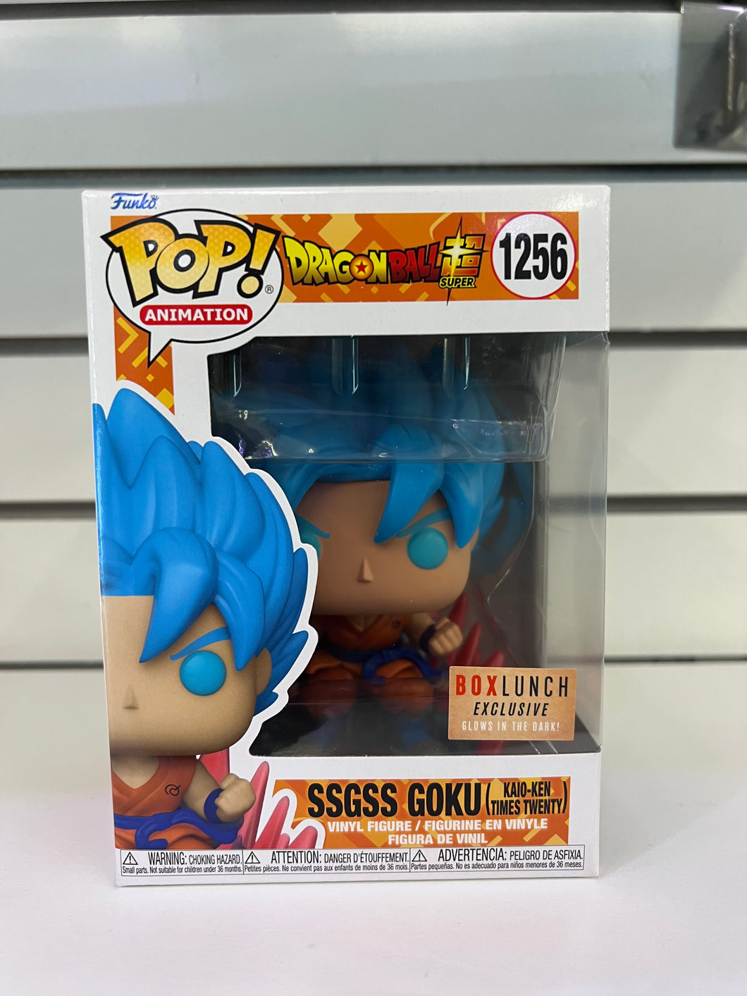 Funko Pop  SSGSS Goku (Kaio-Ken Times Twenty) (Glow in the Dark)