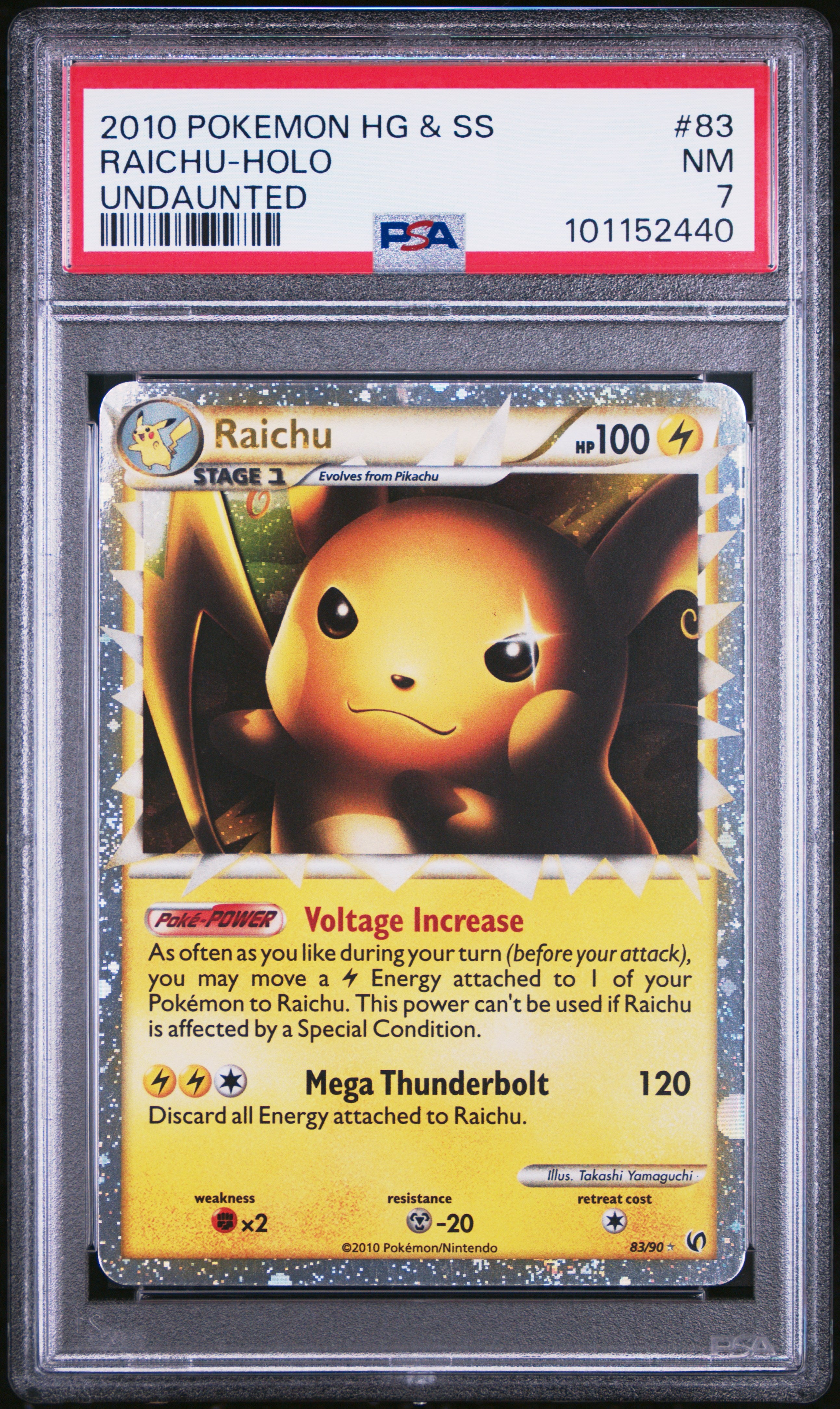PSA 7 Raichu (Prime) [Undaunted]