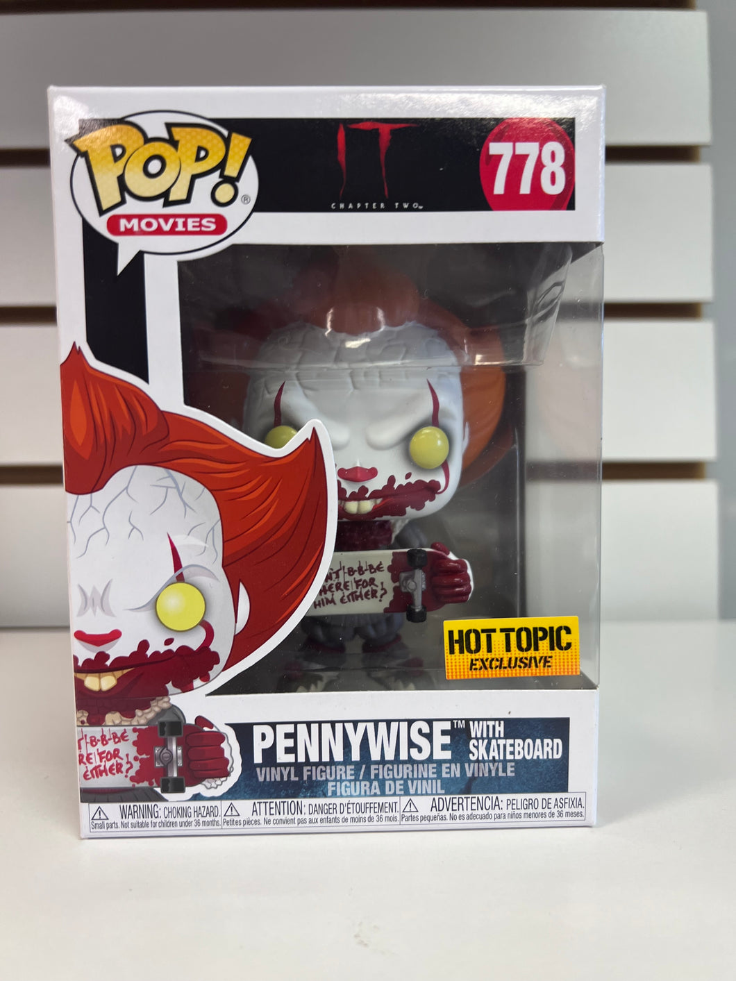 Funko Pop Pennywise with Skateboard