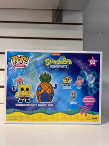 Funko Pop Spongebob with Gary & Pineapple House