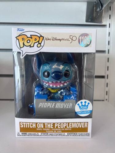 Funko Pop Stitch on the Peoplemover