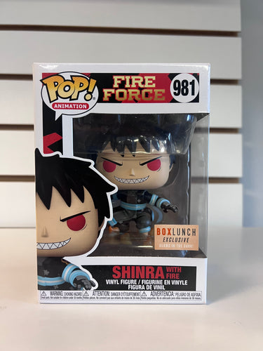 Funko Pop Shinra with Fire (GITD)