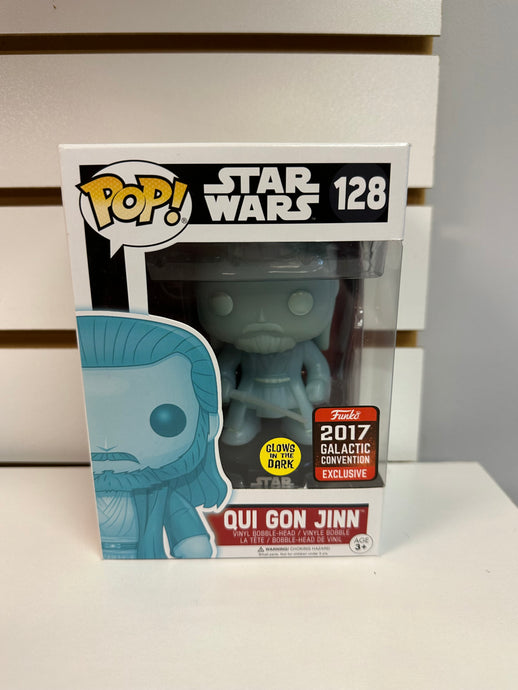 Funko Pop Qui Gon Jinn (Holographic) [Shared Exclusive]