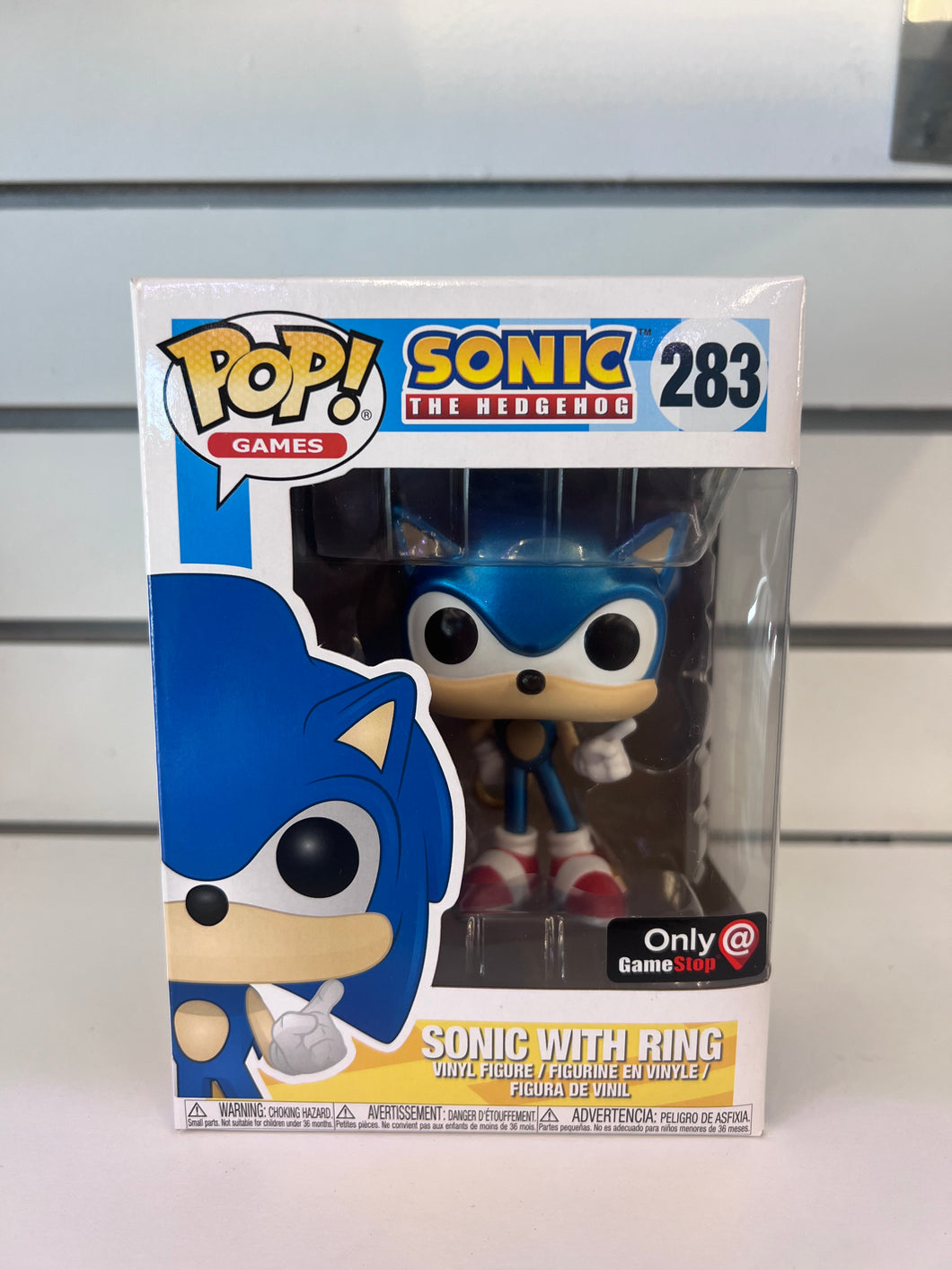 Funko Pop Sonic with Ring (Metallic)