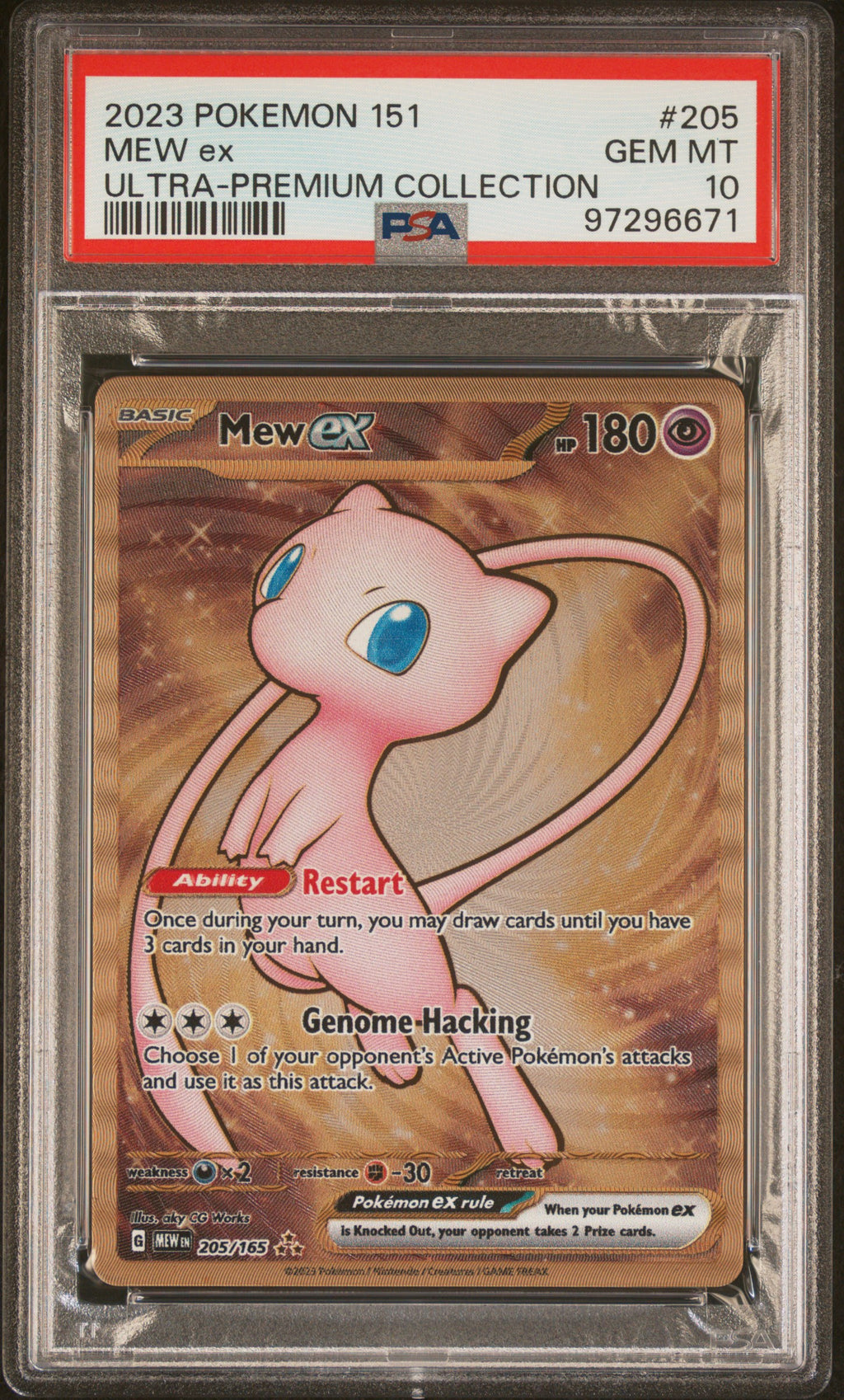 PSA 10 Mew ex (Metal) [151]