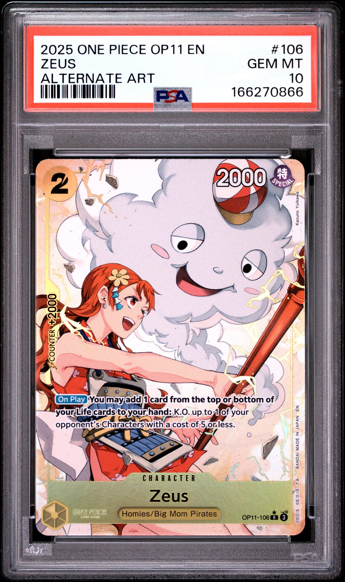 PSA 10 Zeus (Alternate Art) [A Fist of Divine Speed]