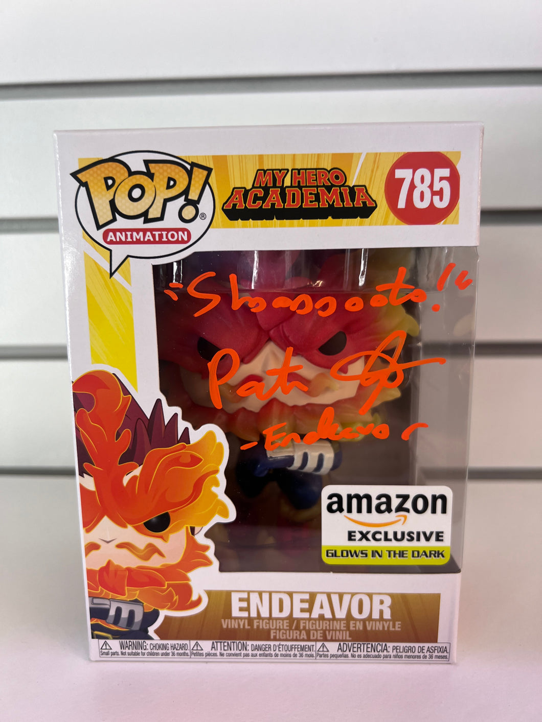 Funko Pop Endeavor (Jet Burn) (Autographed By Patrick Seitz With JSA COA)