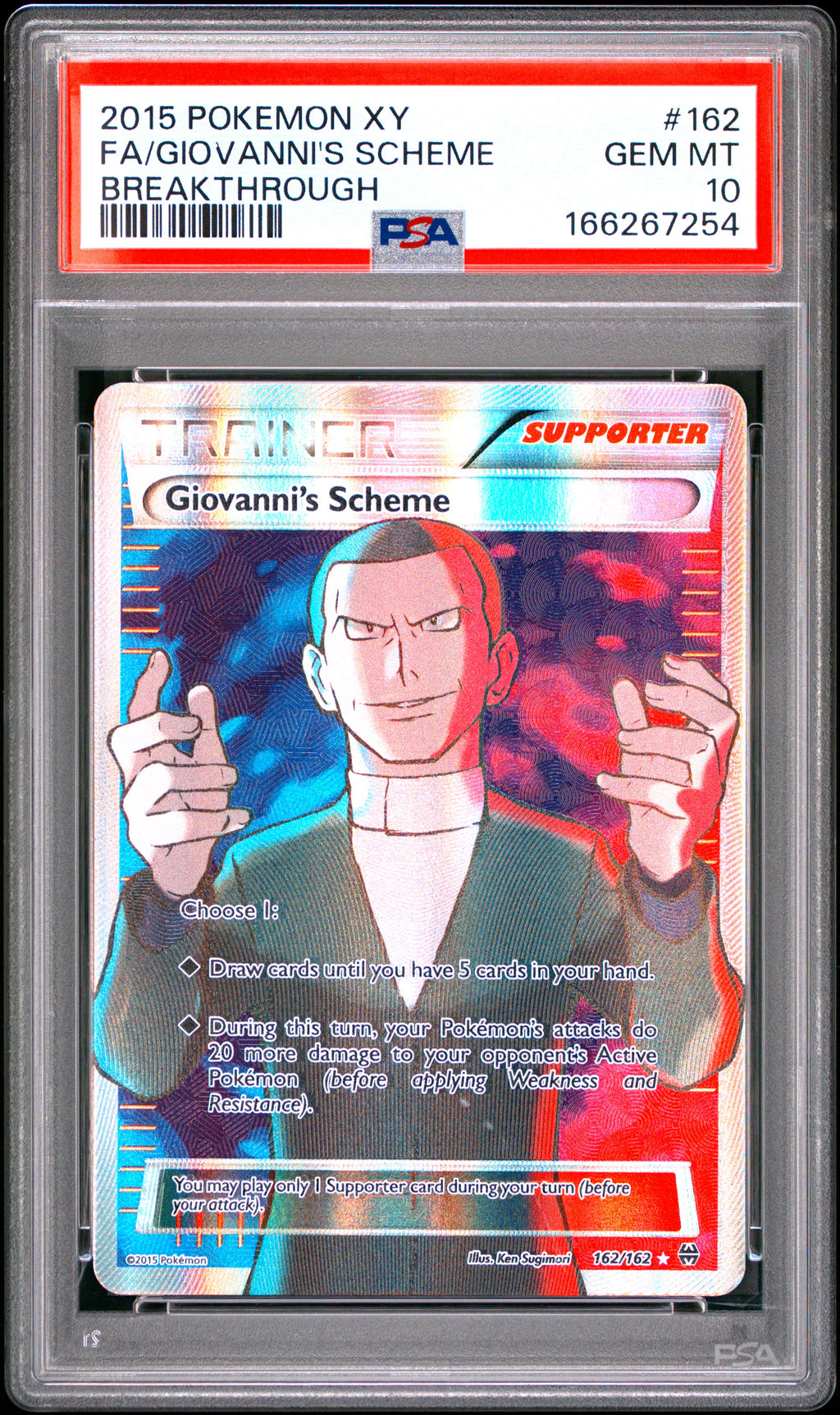 PSA 10 Giovanni's Scheme (Full Art) [XY Breakthrough]