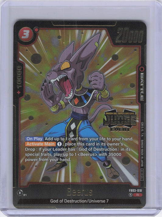 Beerus - FB03-018 (Judge Pack (Event Judge) 02) - Tournament and Championship Promos (DBSFW_TPR)
