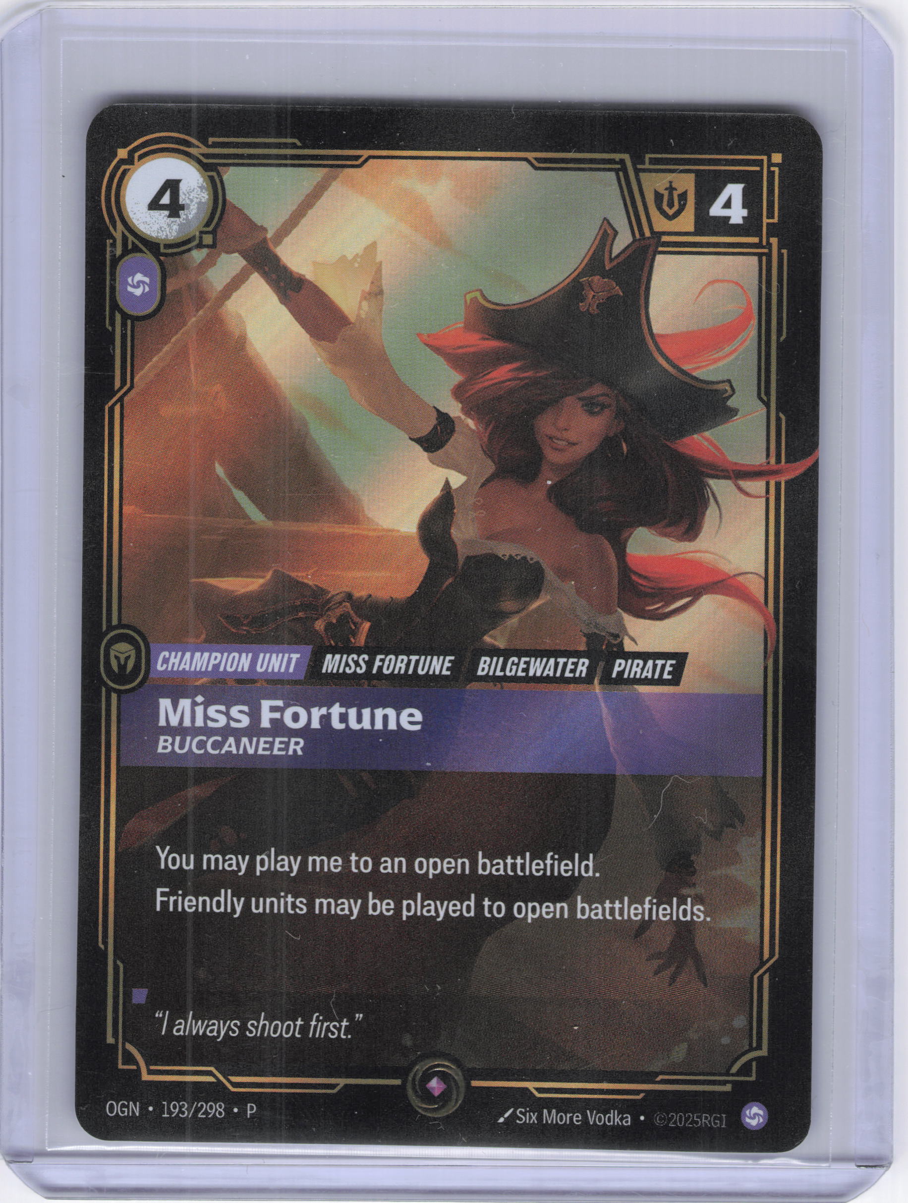 Miss Fortune - Buccaneer - Riftbound Organized Play Promotional Cards (OPP)