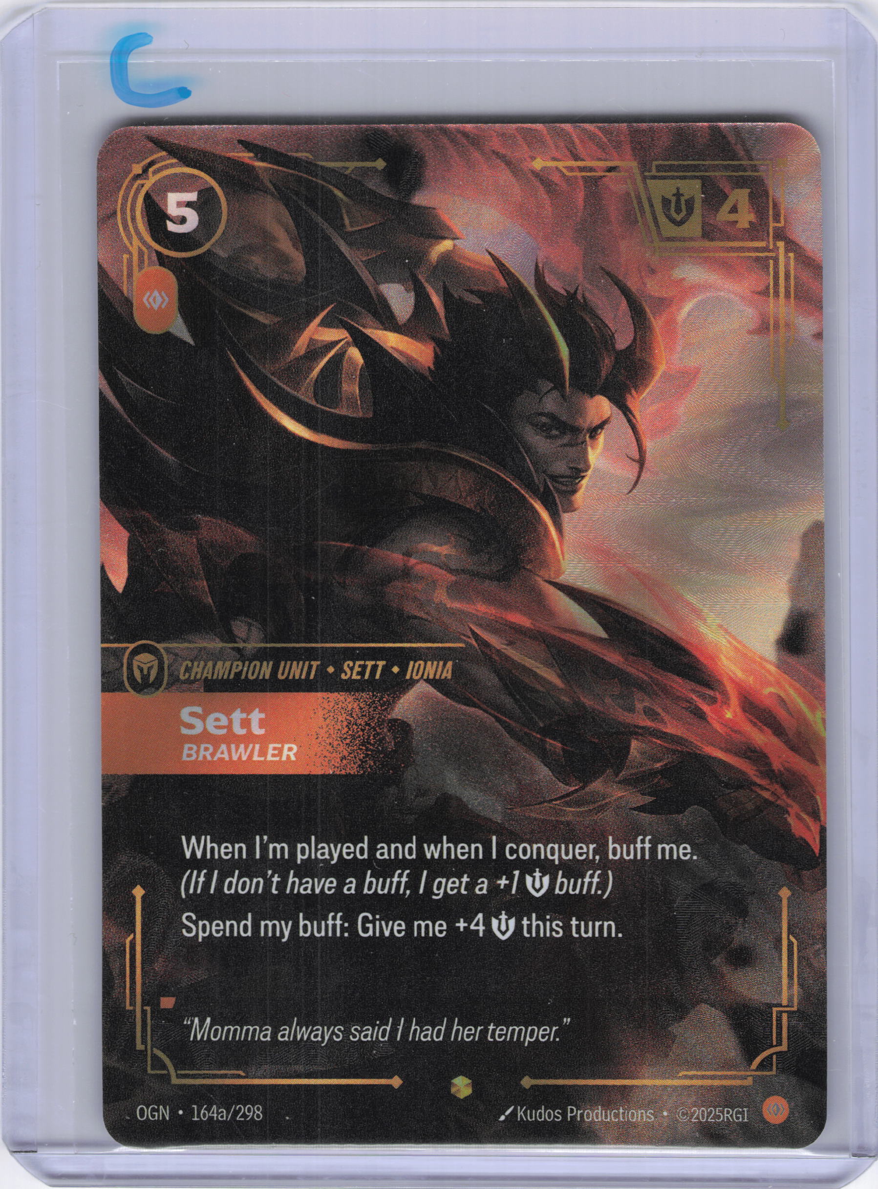 Sett - Brawler (Alternate Art) - Origins (OGN)