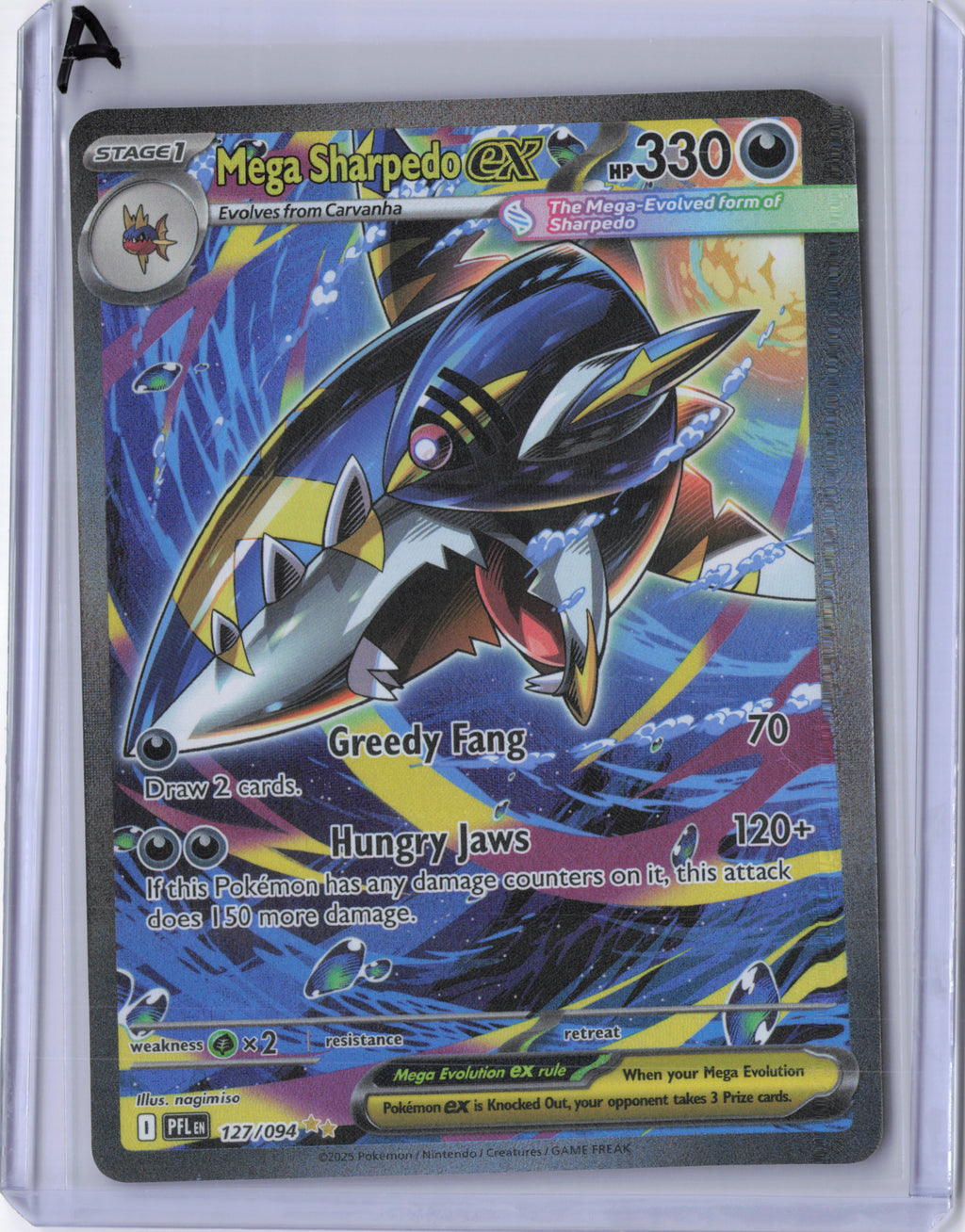 Mega Sharpedo ex - 127/094 - Phantasmal Flames