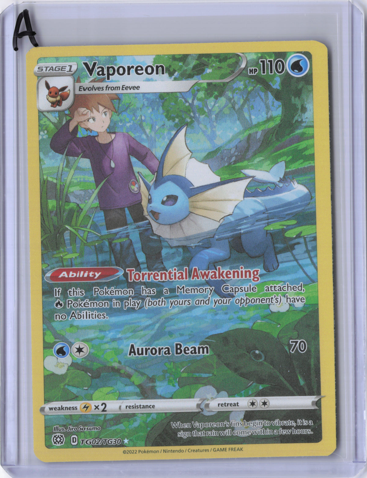 Vaporeon - TG02/TG30 - Brilliant Stars Trainer Gallery - NM