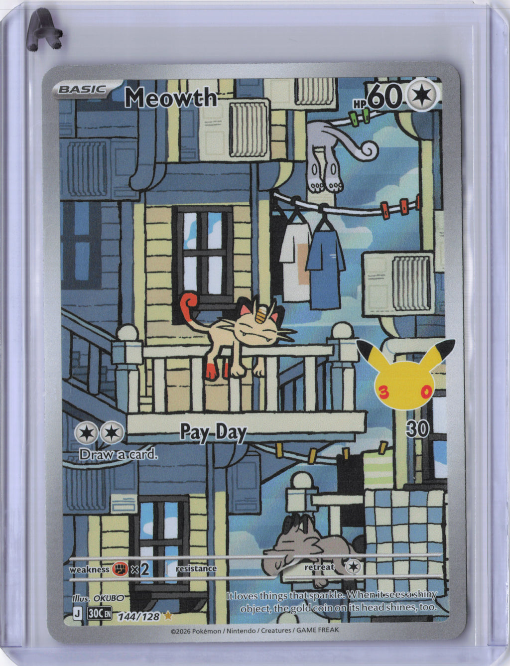 Meowth - 144/128 - 30th Celebration