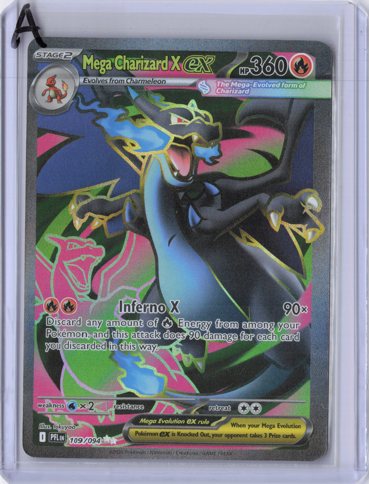 Mega Charizard X ex - 109/094 - Phantasmal Flames