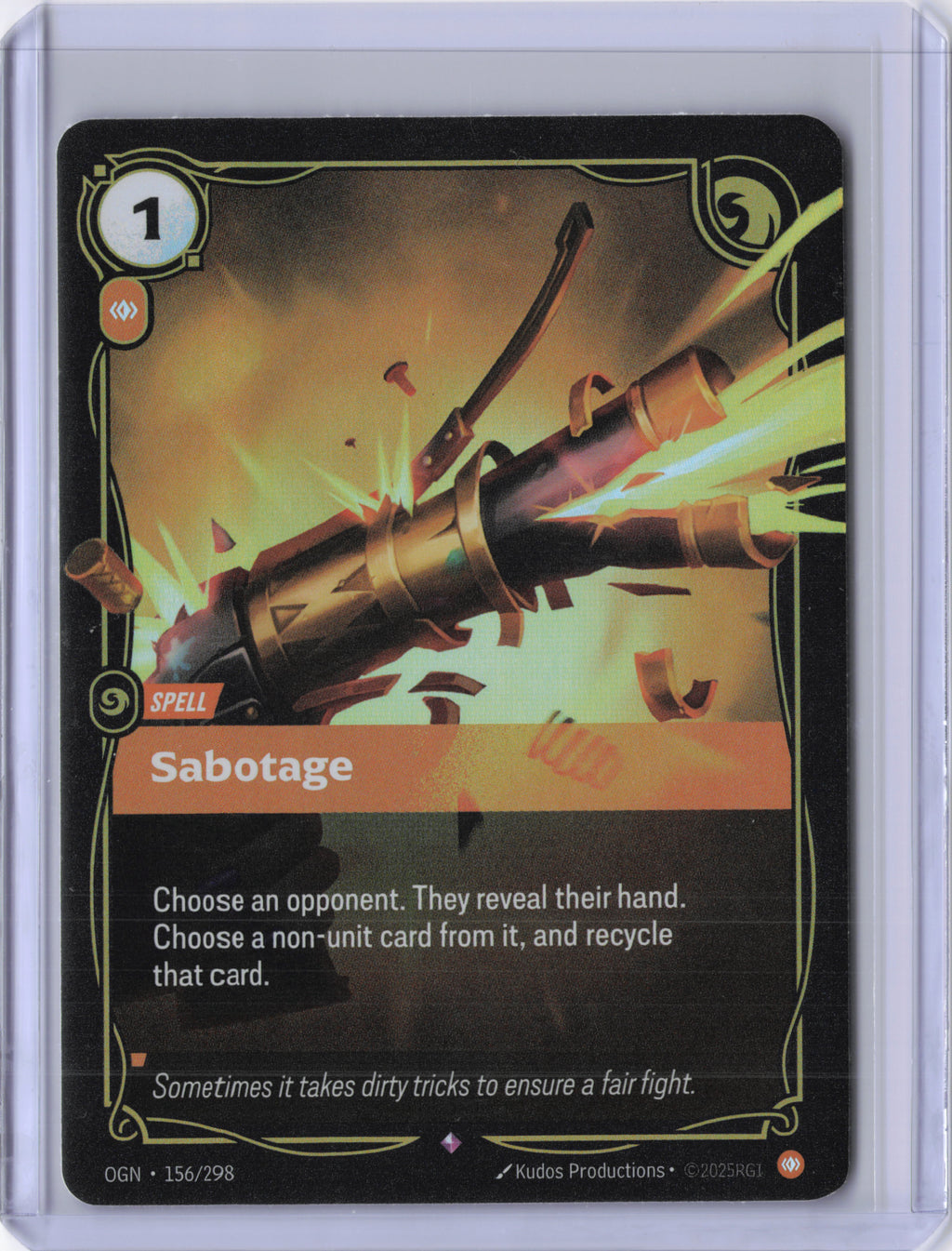 Sabotage - 156/298 - Origins - NM