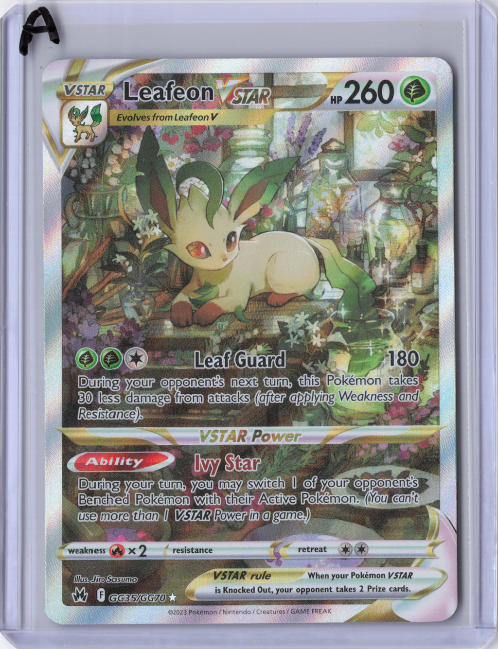 Leafeon VSTAR - GG35/GG70 - Crown Zenith Galarian Gallery - LP