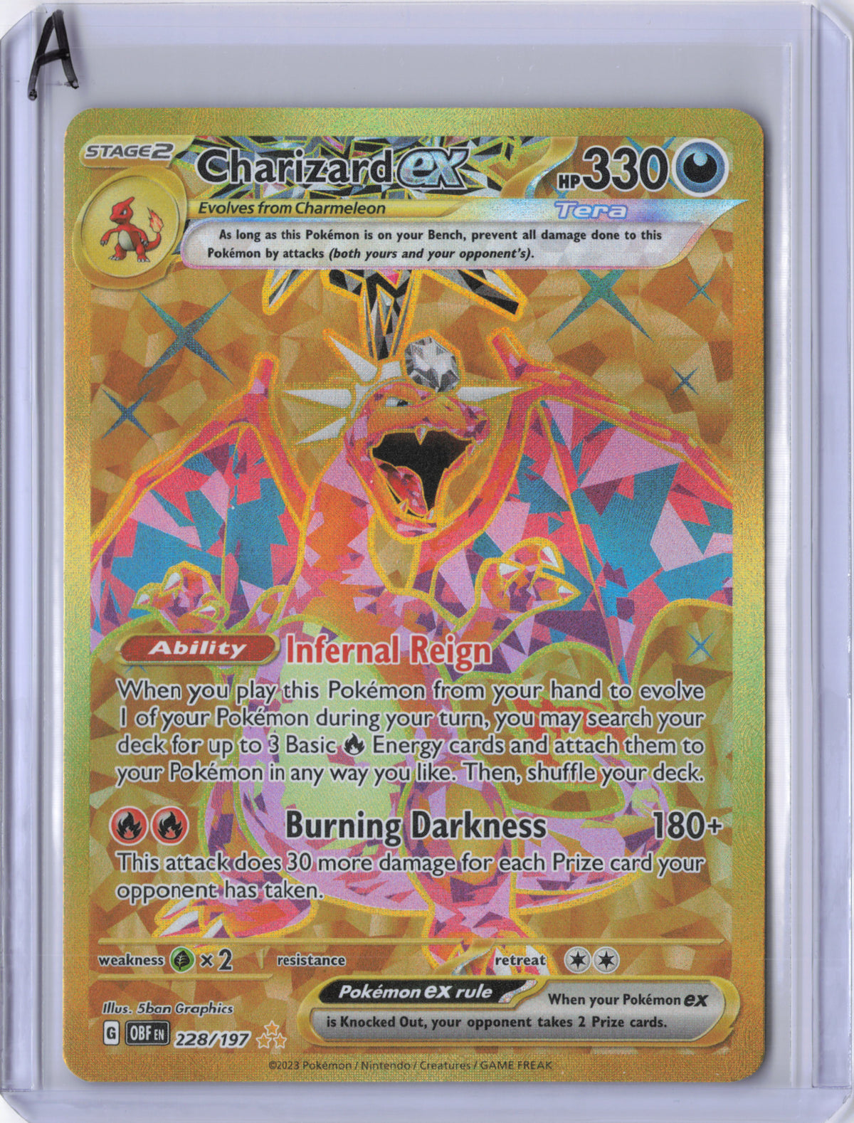 Charizard ex - 228/197 - Obsidian Flames - LP