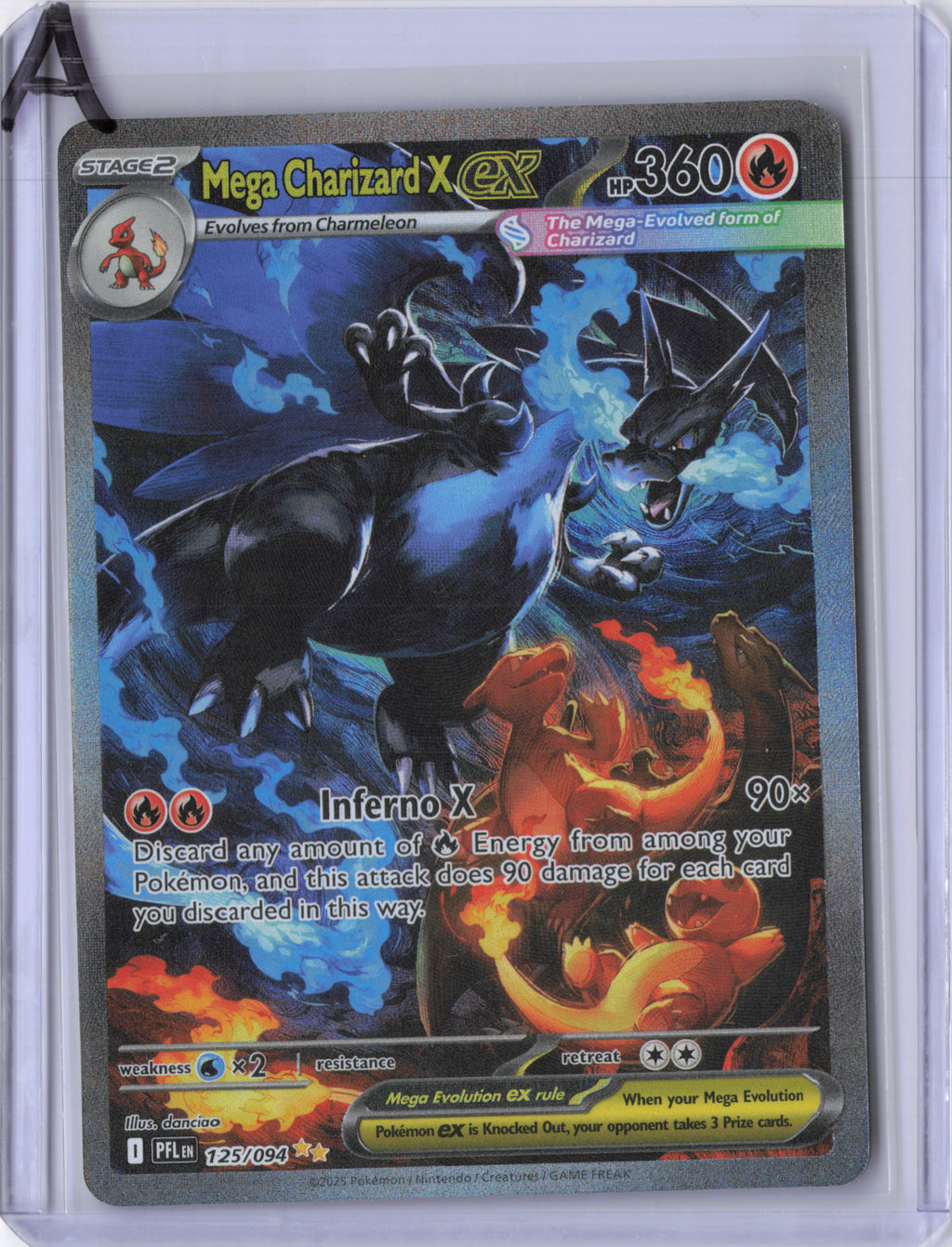 Mega Charizard X ex - 125/094 - Phantasmal Flames
