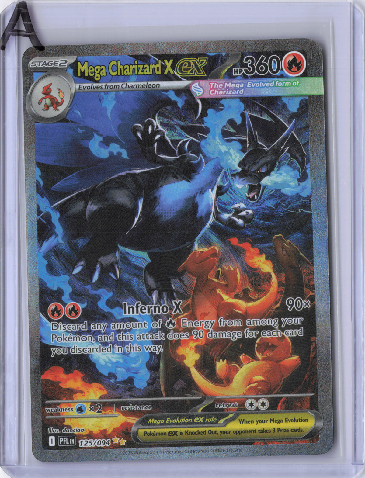 Mega Charizard X ex - 125/094 - Phantasmal Flames