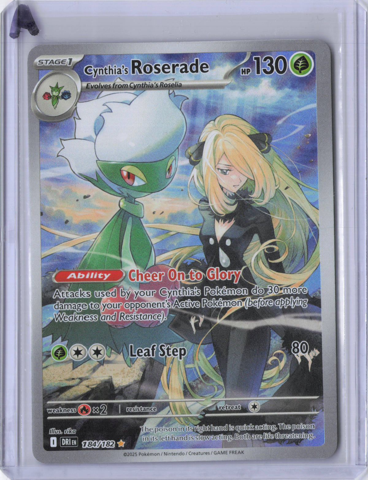 Cynthia's Roserade - 184/182 - Destined Rivals - NM
