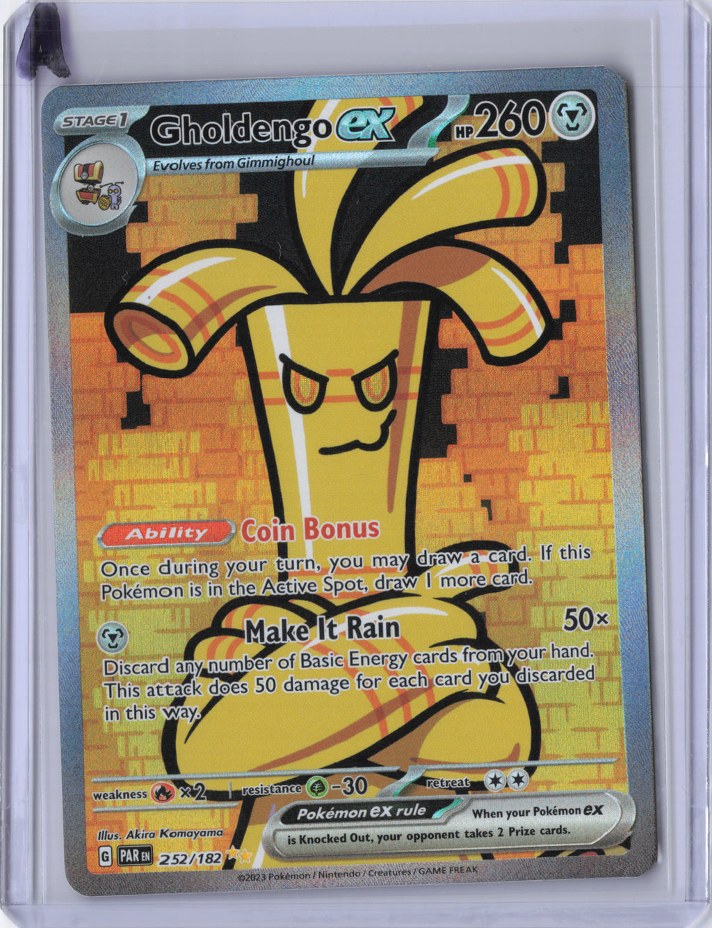 Gholdengo ex - 252/182 - Paradox Rift - NM