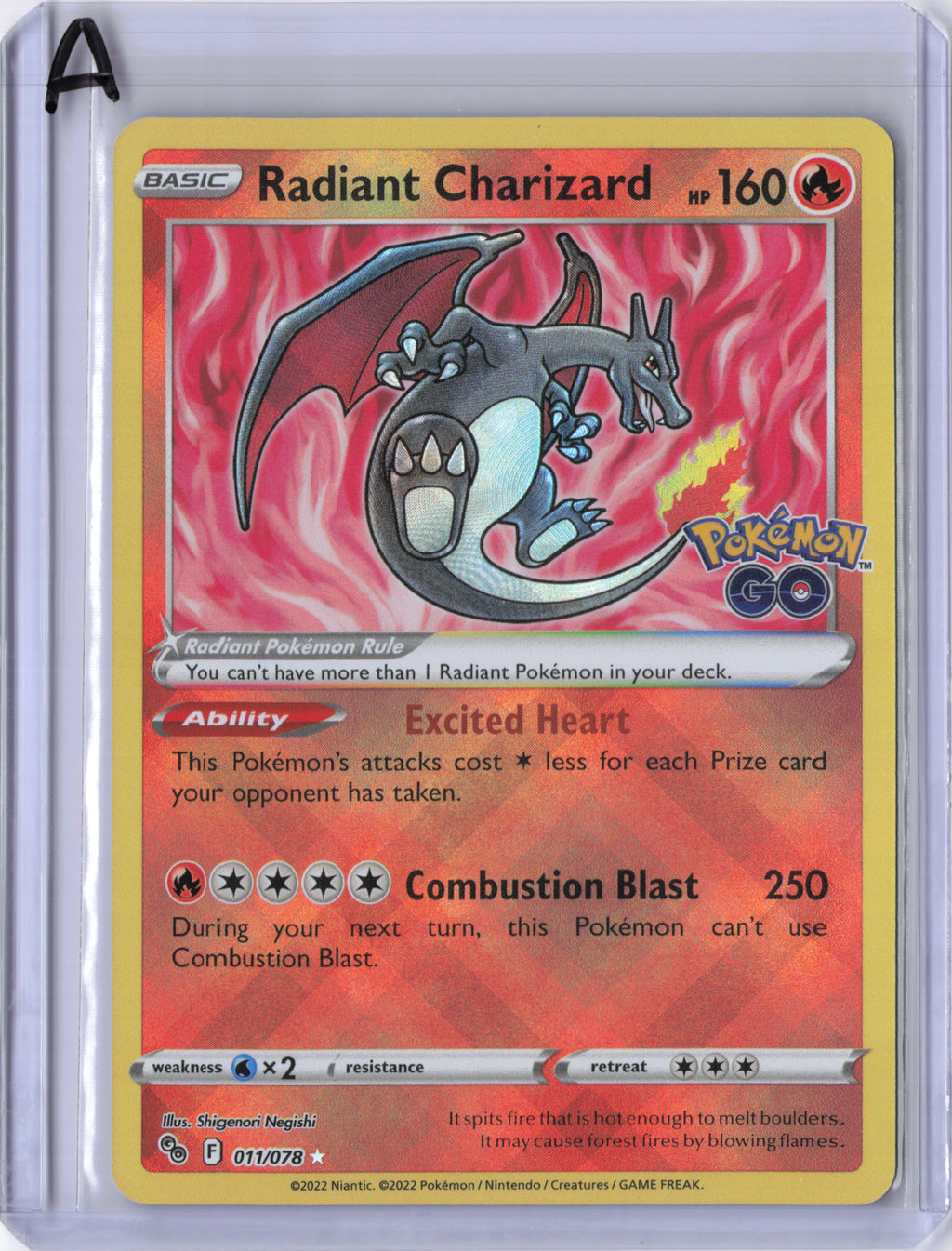 Radiant Charizard - 011/078 - Pokémon GO