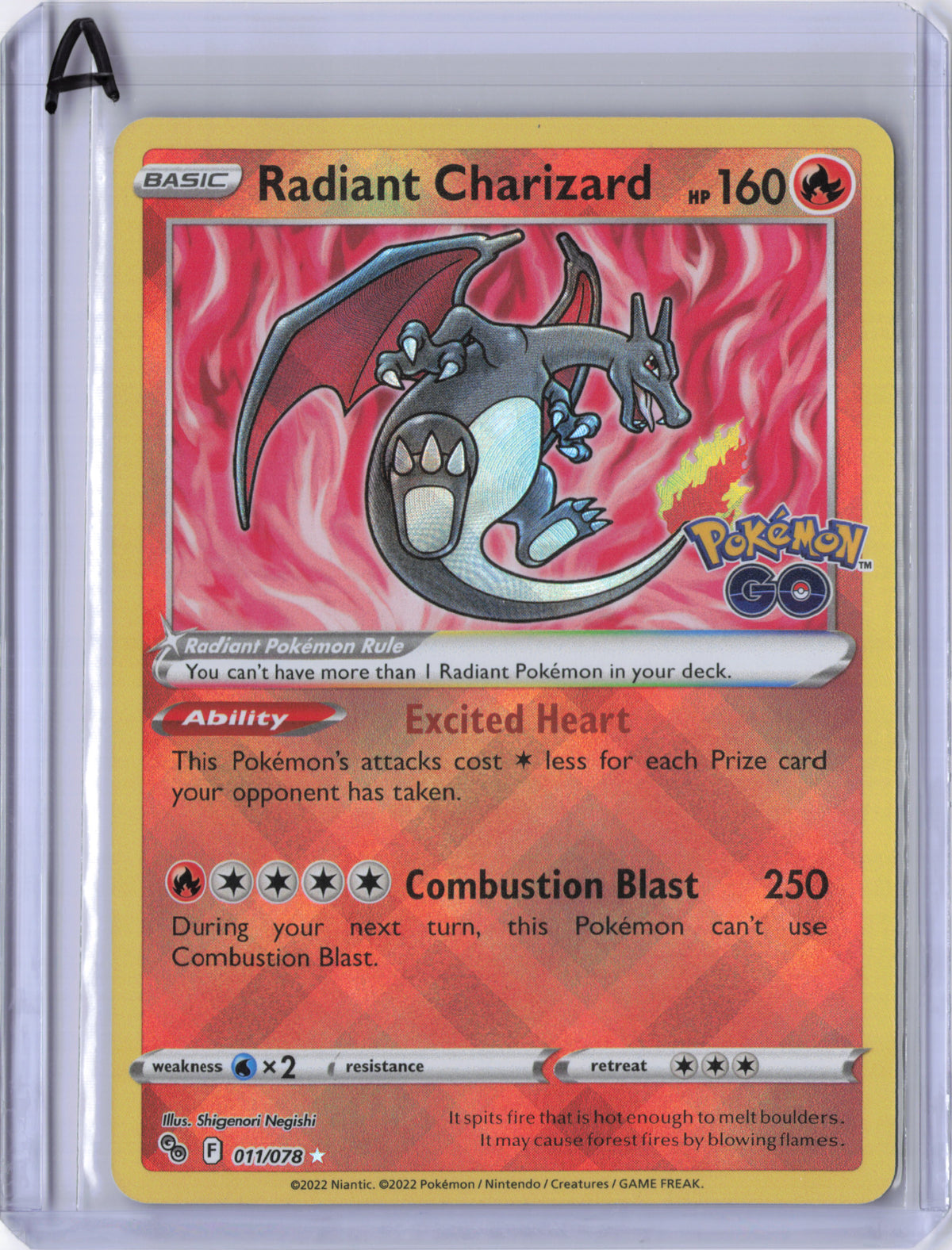 Radiant Charizard - 011/078 - Pokémon GO
