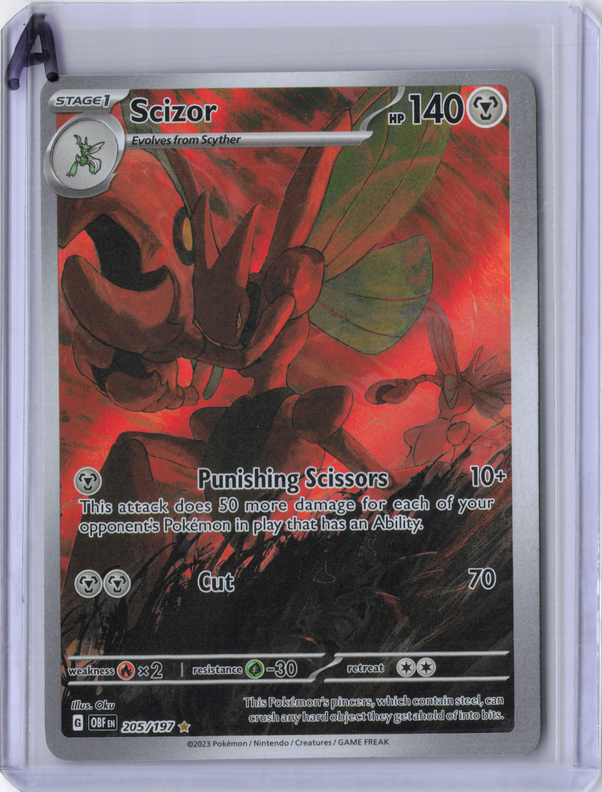 Scizor - 205/197 - Obsidian Flames - NM