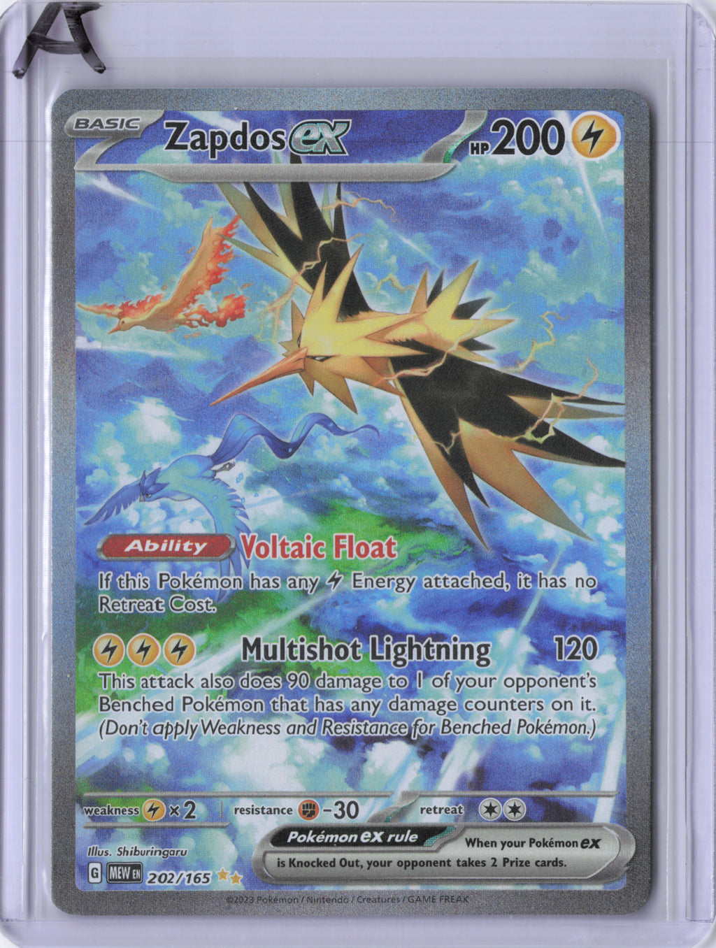 Zapdos ex - 202/165 - 151