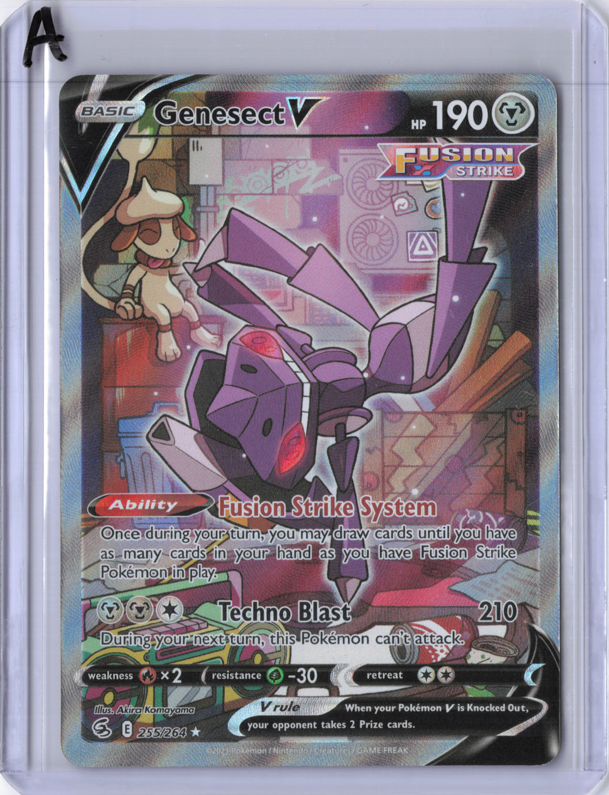 Genesect V - 255/264 - Fusion Strike - NM