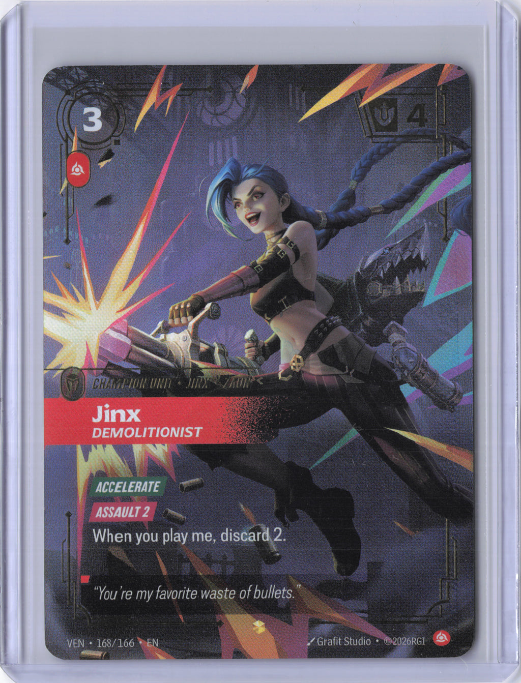Jinx, Demolitionist - 168/166 - Vendetta - NM