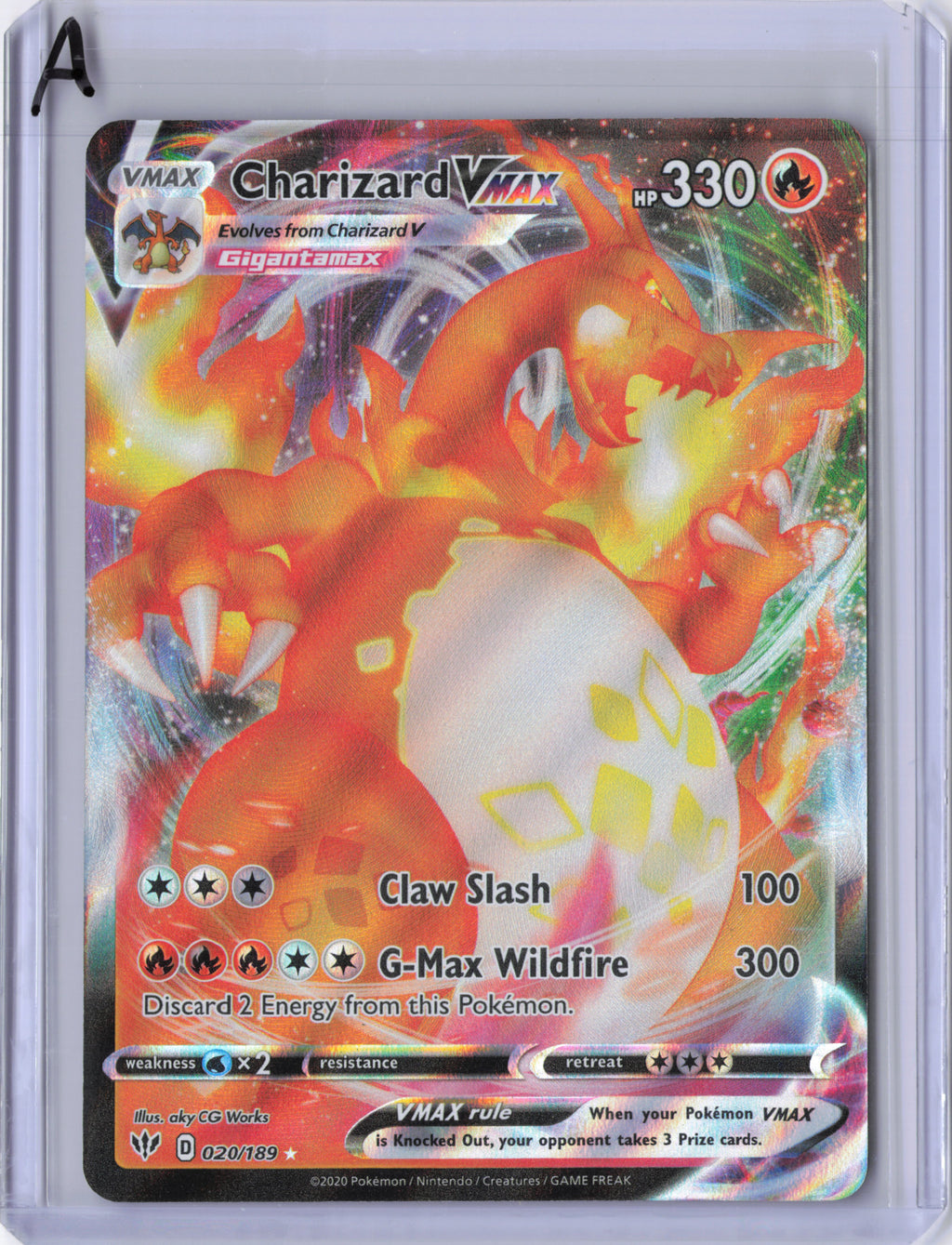 Charizard VMAX - 020/189 - Darkness Ablaze