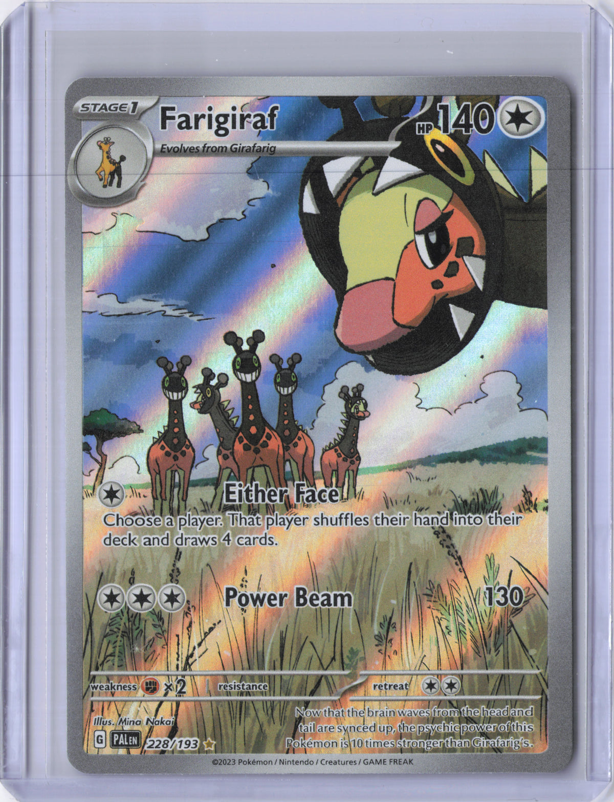 Farigiraf - 228/193 - Paldea Evolved - NM